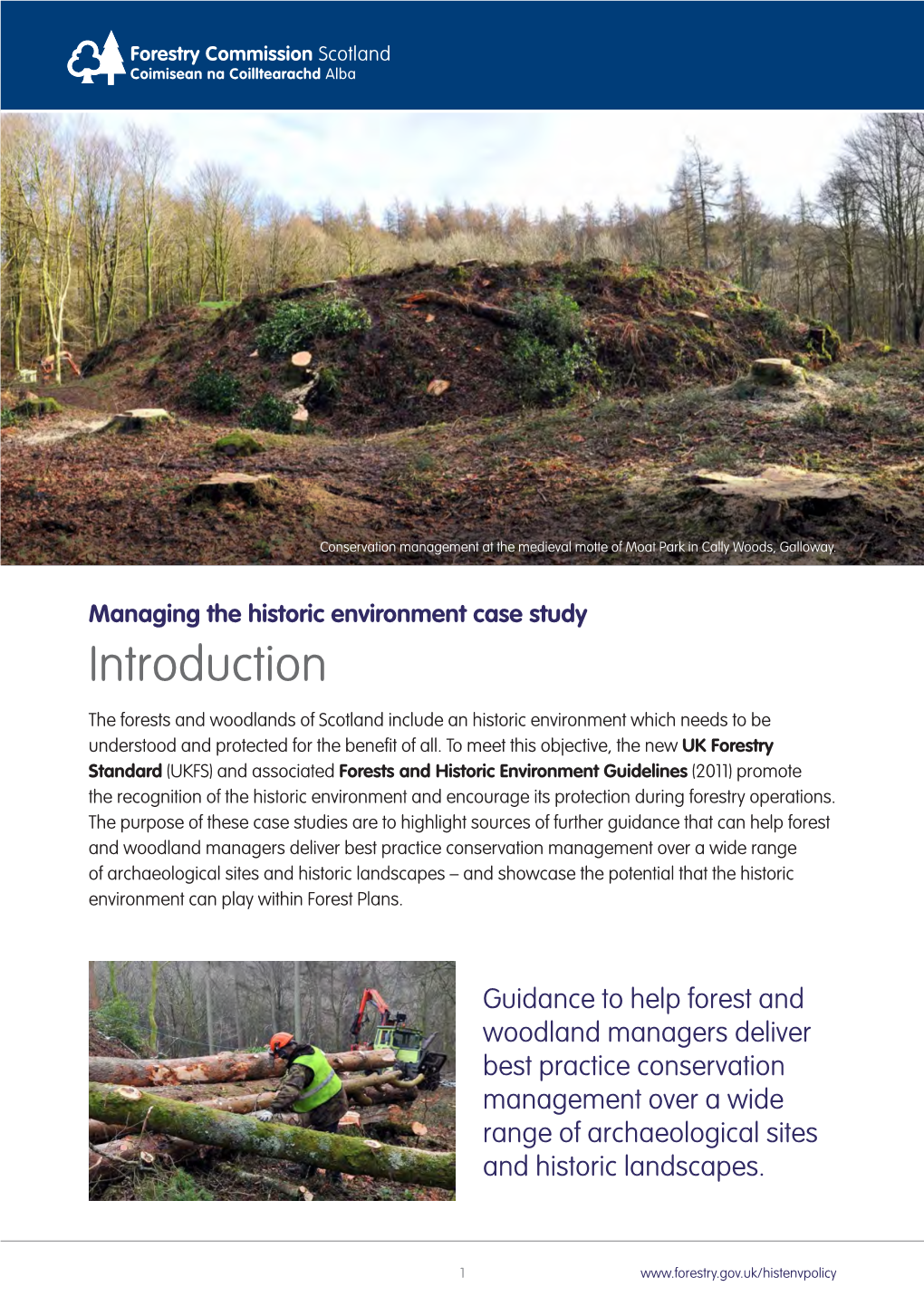 Introduction the Forests and Woodlands of Scotland Include an Historic Environment Which Needs to Be Understood and Protected for the Benefit of All