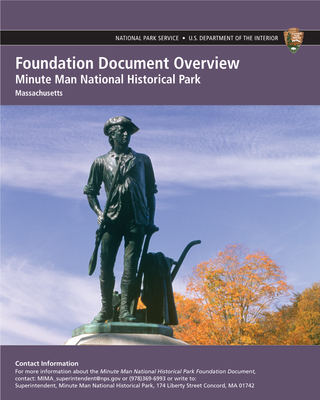 Foundation Document Overview R Buckman Tavern St