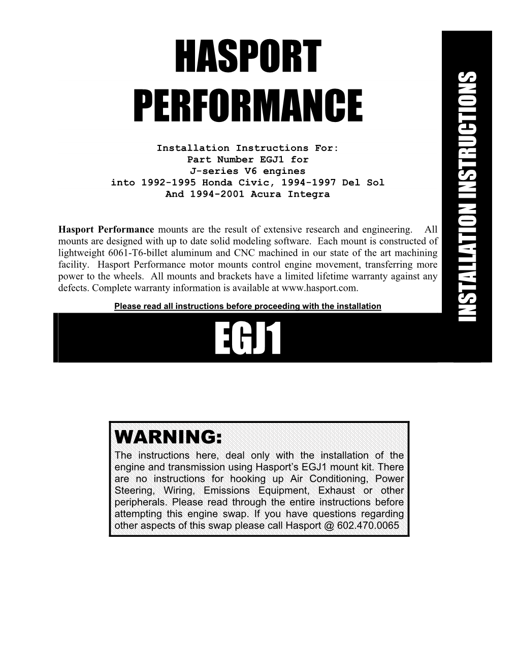 Hasport Performance Egj1