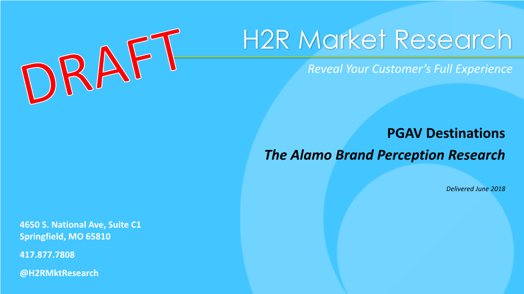 H2R Market Research Reveal Your Customer’S Full Experience