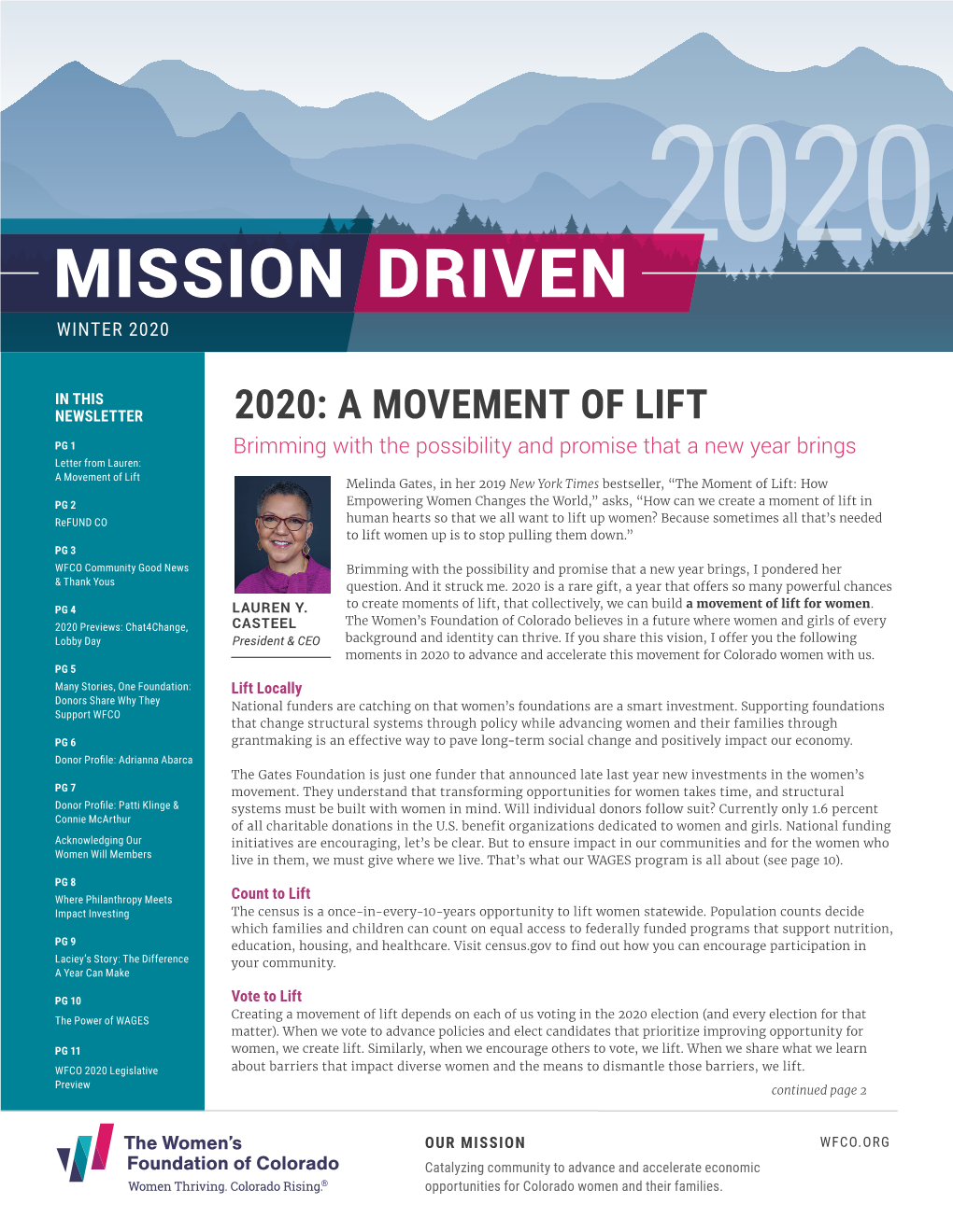 Mission Driven 2020 Winter 2020