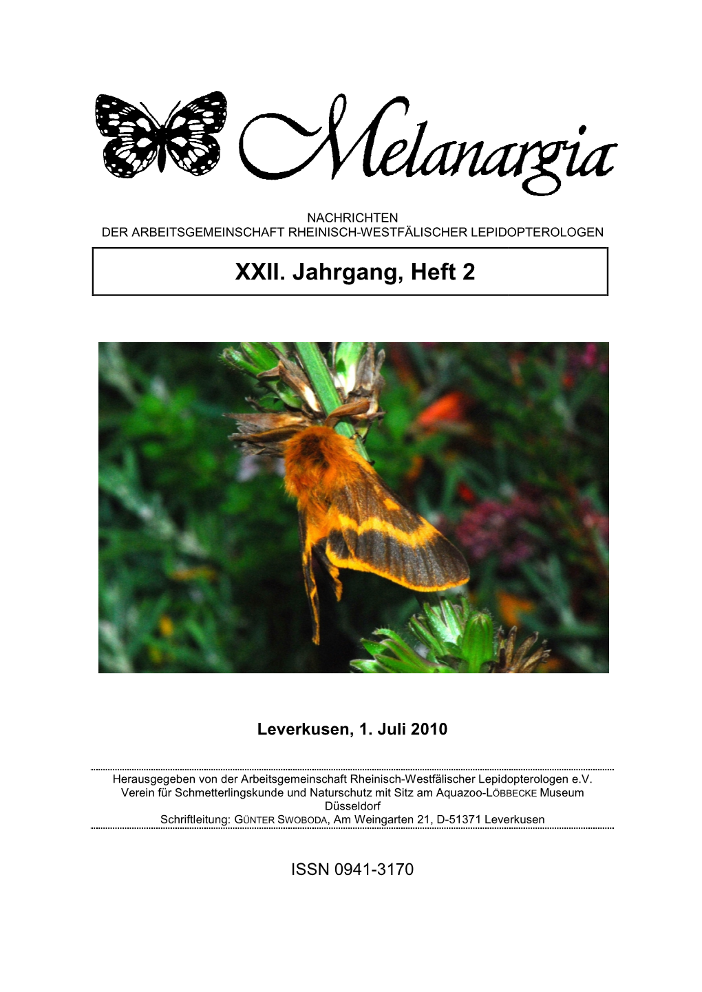 Melanargia 22 Heft 2