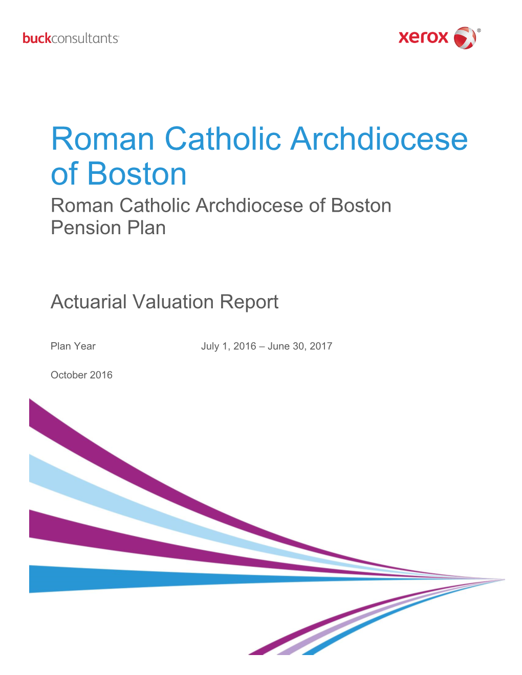 RCAB Pension Plan Actuarial Valuation Report