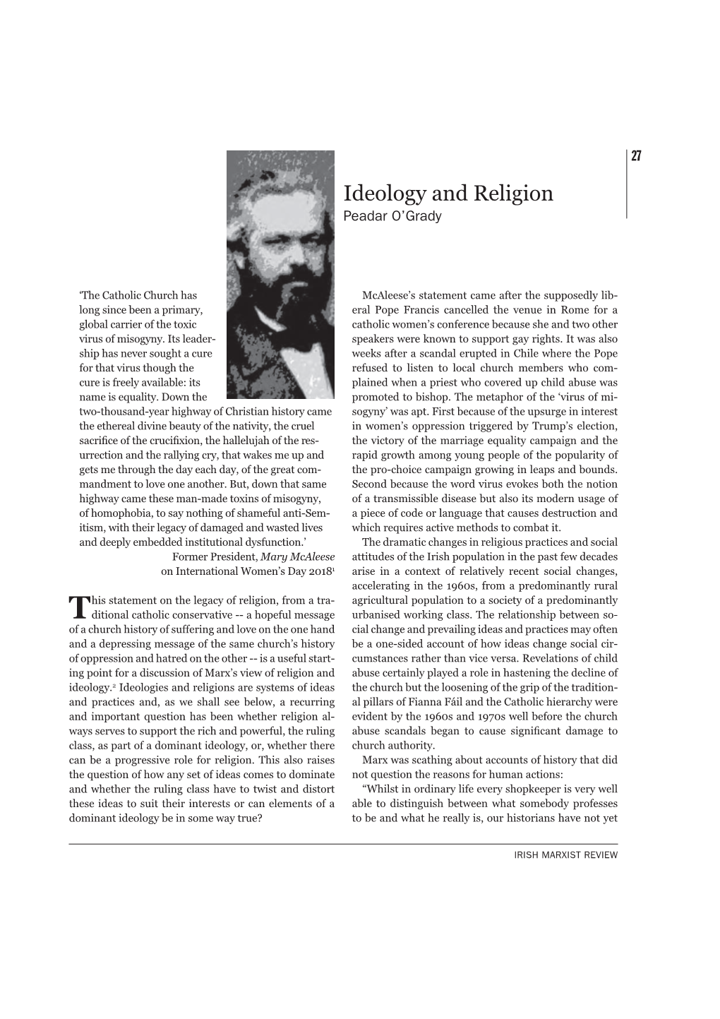 Ideology and Religion