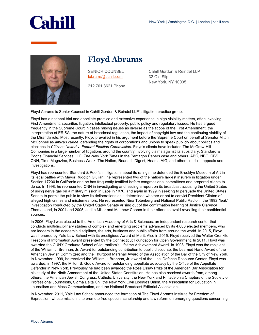 Floyd Abrams