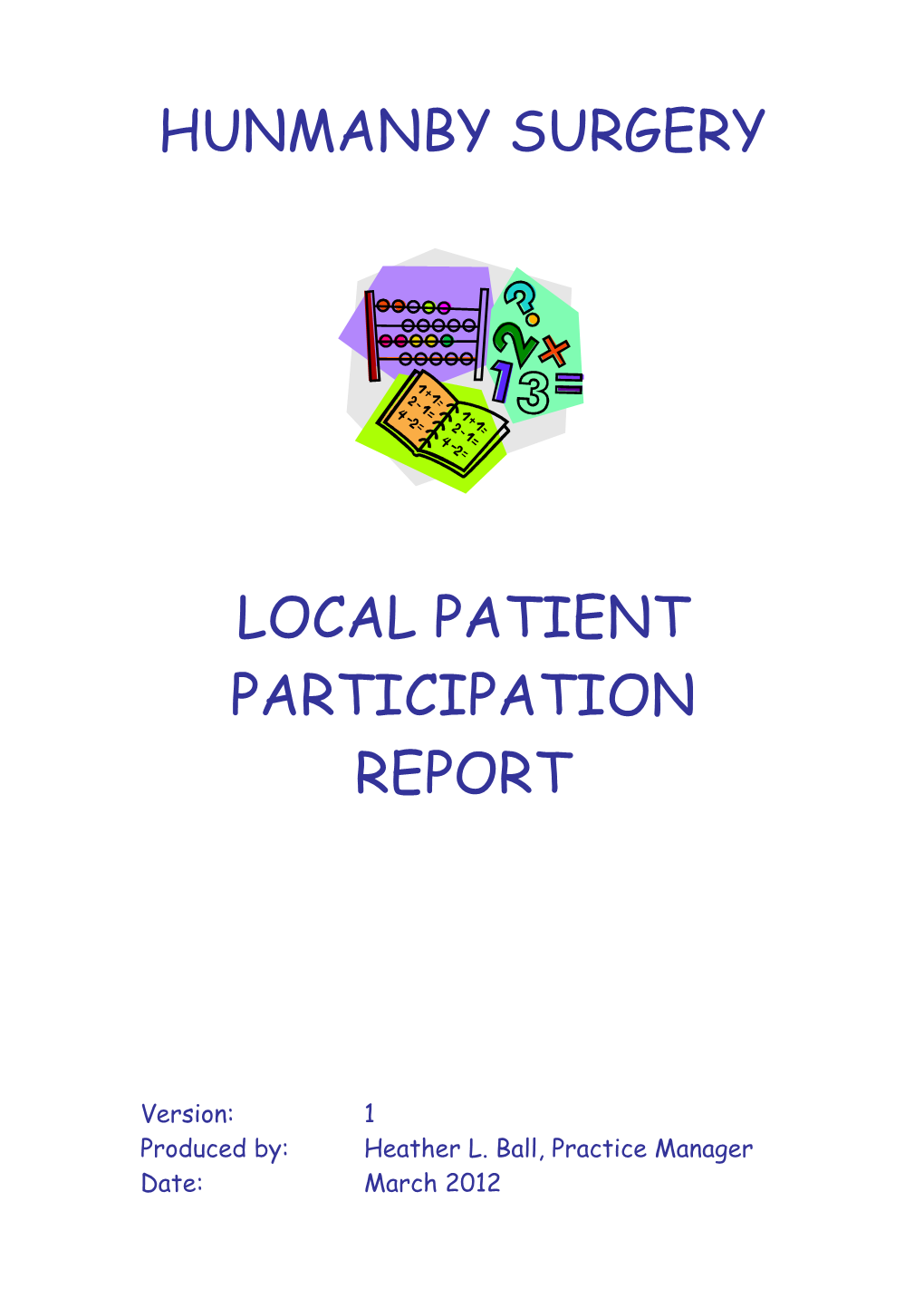 Local Patient Participation Report