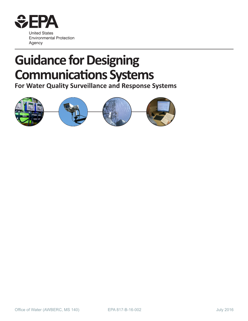 Guidance for Designing Communications Systems for Water Quality Surveillance and Response Systems