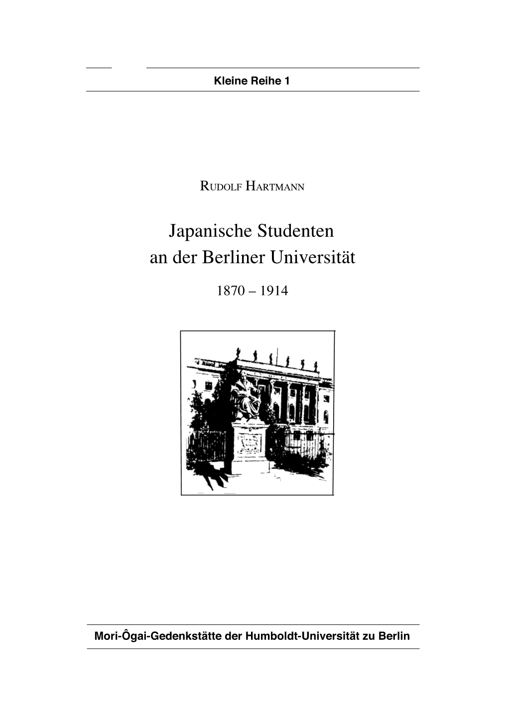 Japanische Studenten an Der Berliner Universität 1870