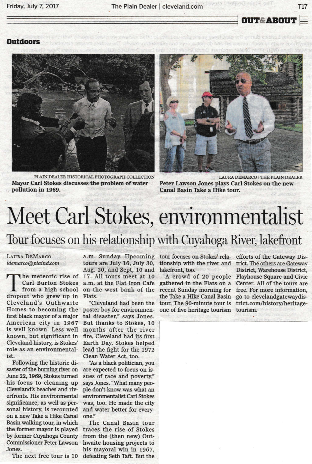 Meet Carl Stokes, Environmentalist Tour Focuses on His Relationship with Cuyahoga River, Lakefront