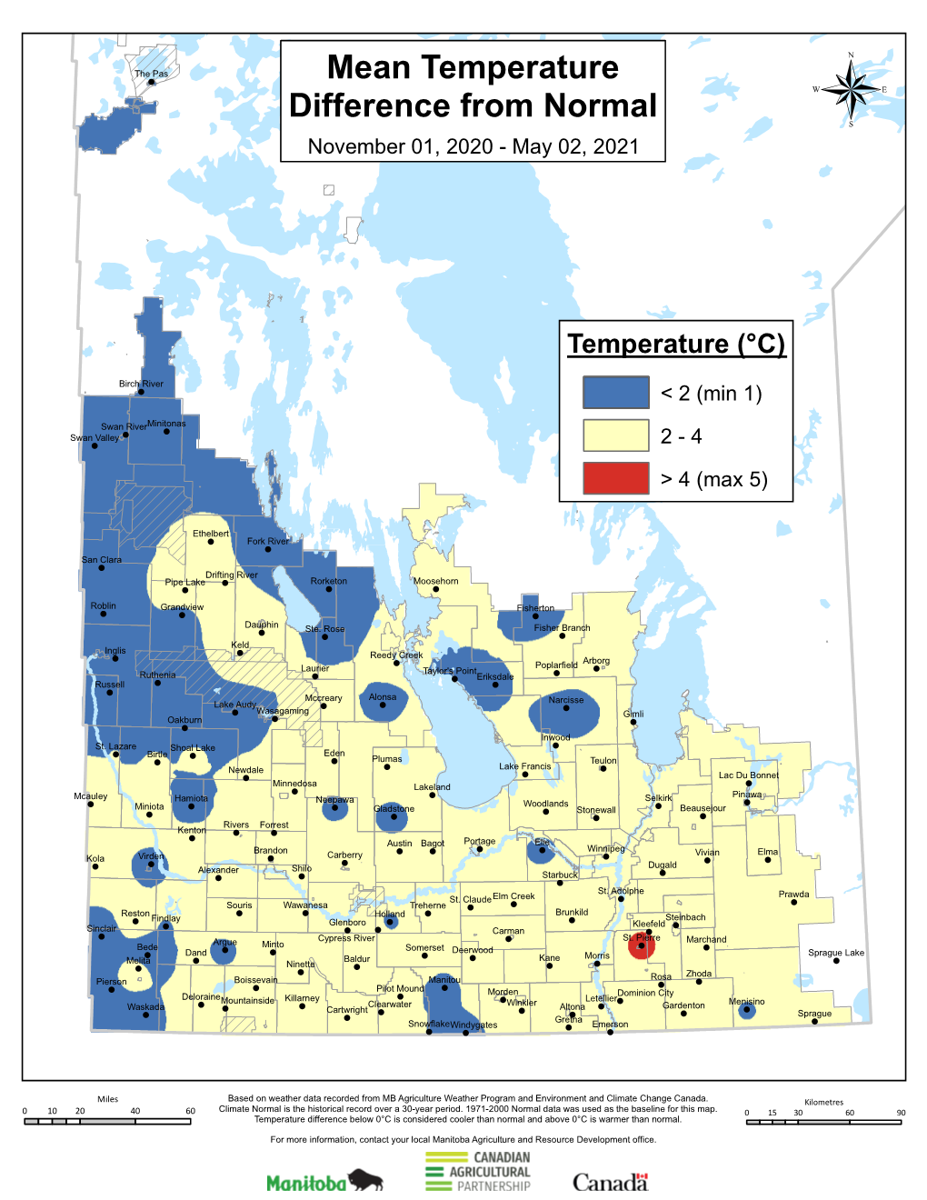 Average Winter Temperatures