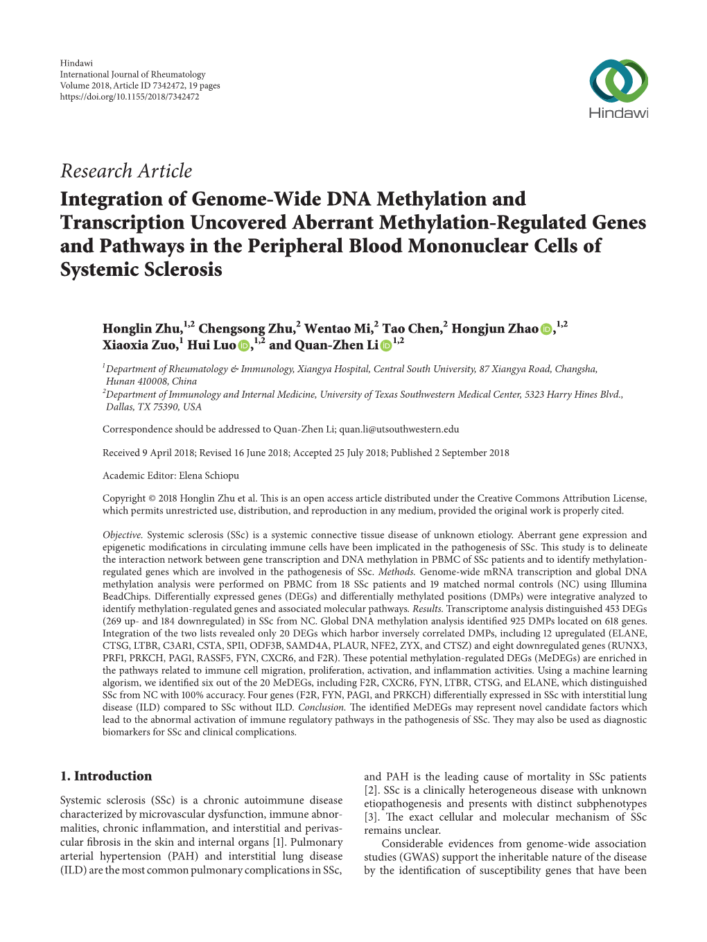 Integration of Genome-Wide DNA Methylation and Transcription