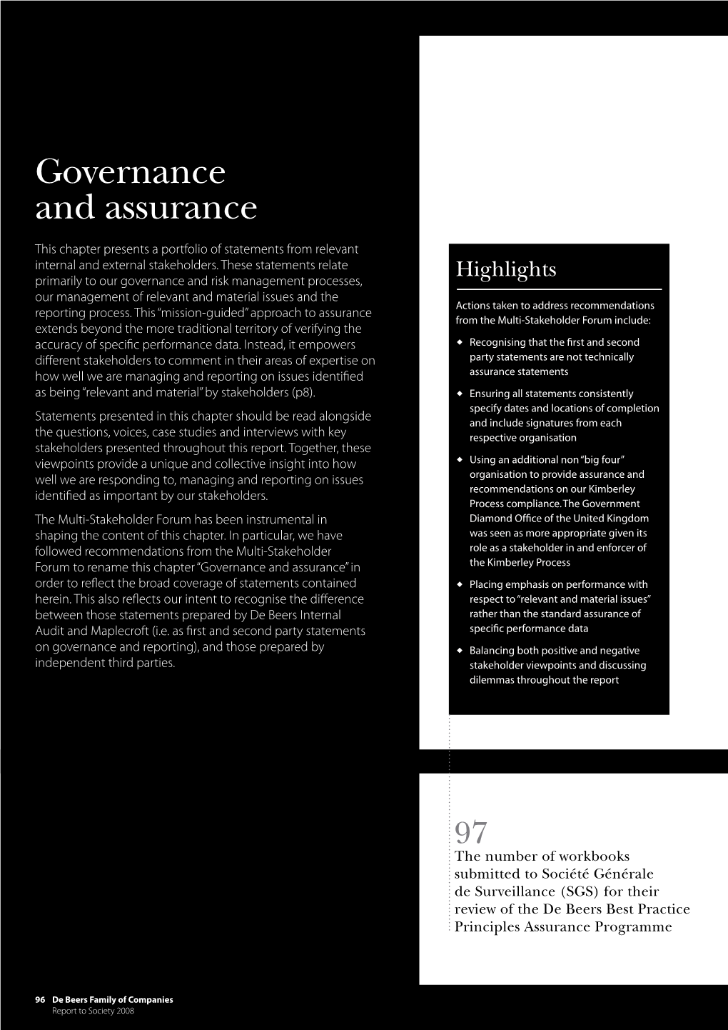 Governance and Assurance