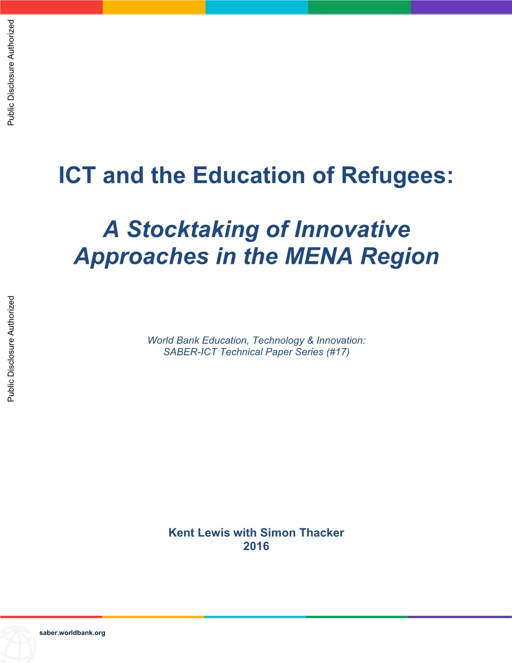 ICT and the Education of Refugees