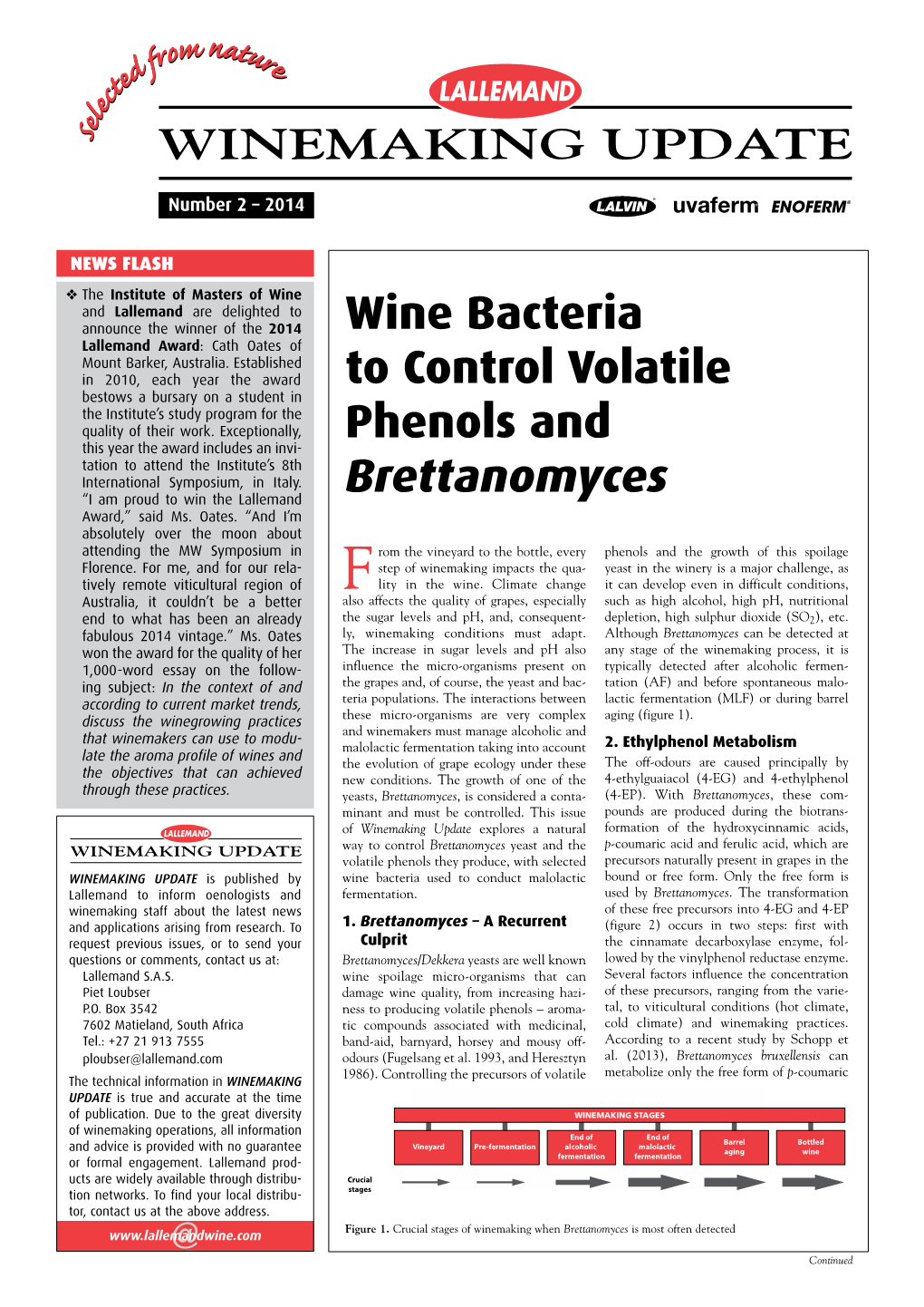 Wine Bacteria to Control Volatile Phenols and Brettanomyces