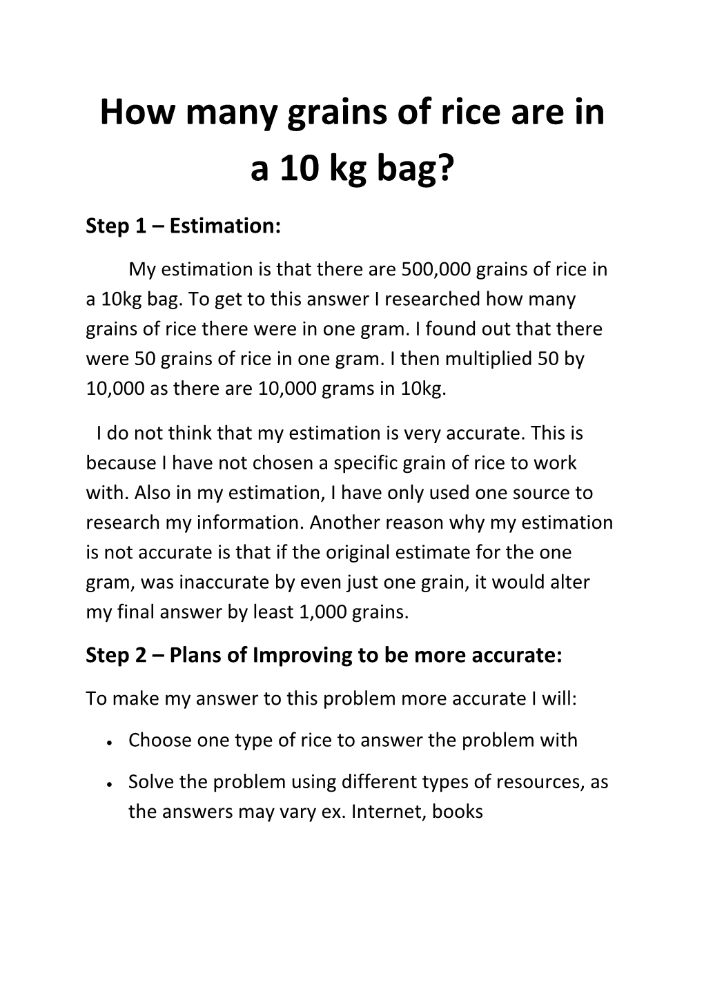 How Many Grains of Rice Are in a 10 Kg Bag?