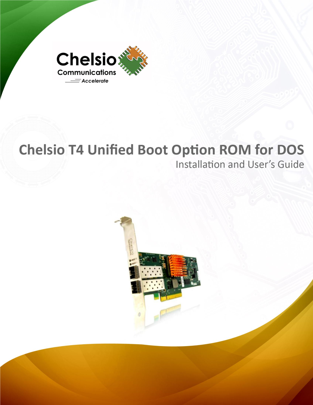 Chelsio T4 Unified Boot Option ROM for DOS Ii