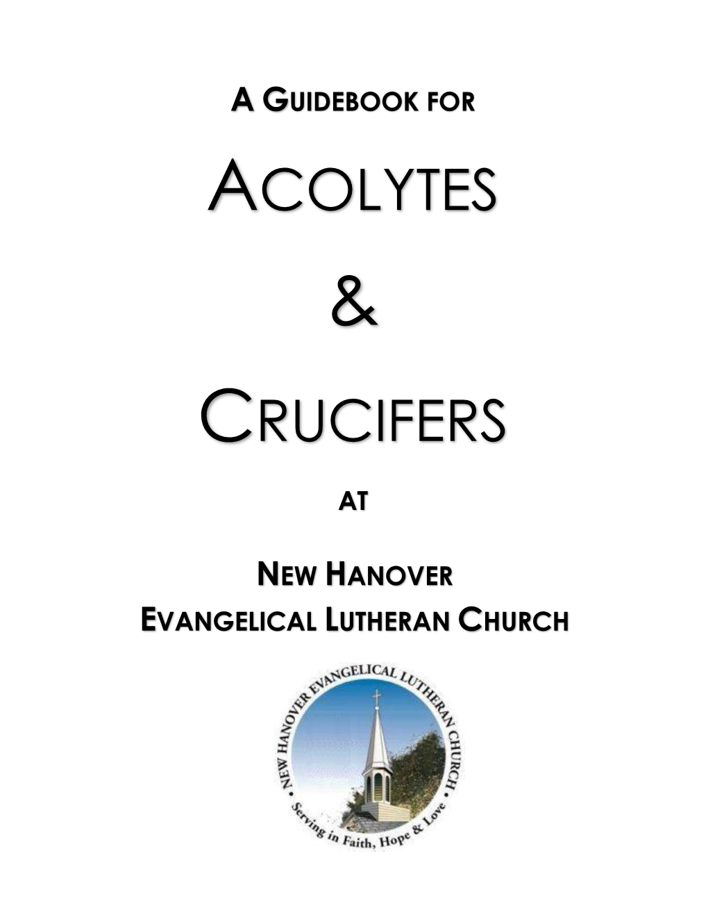 Acolyte/Crucifer Handbook