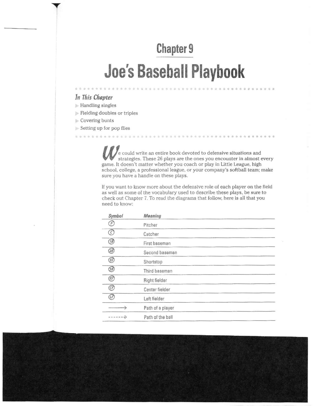 Y Joes Baseball Flaybook