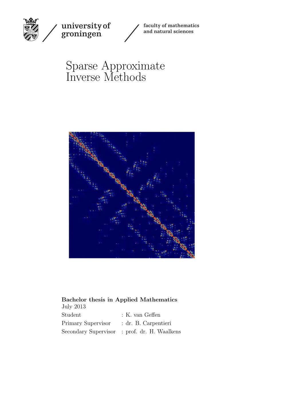 Sparse Approximate Inverse Methods