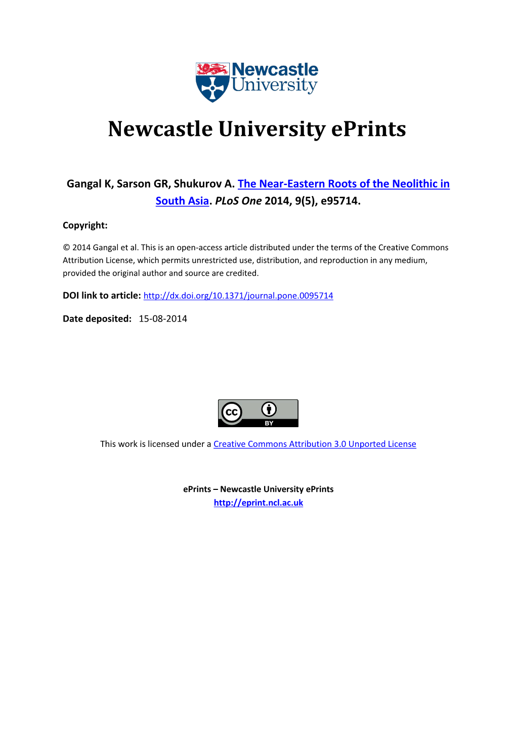 Newcastle University Eprints