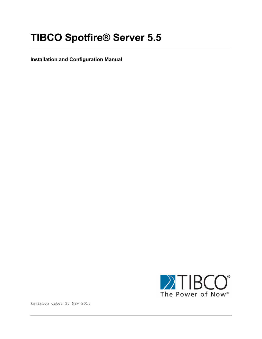 TIBCO Spotfire® Server 5.5