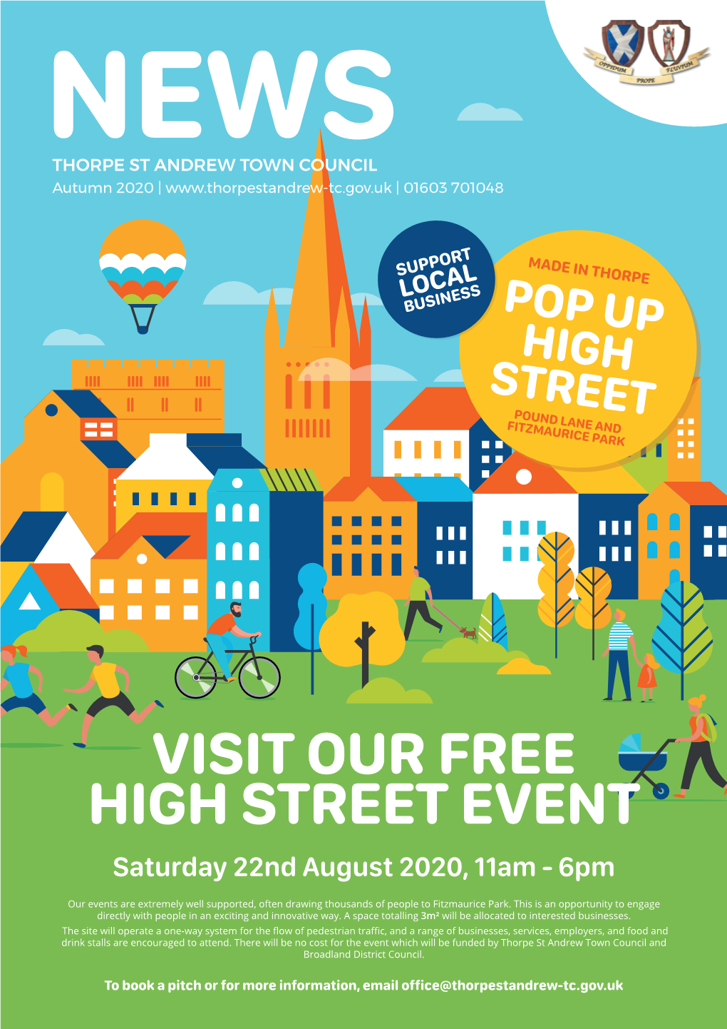 VISIT OUR FREE HIGH STREET EVENT Saturday 22Nd August 2020, 11Am - 6Pm