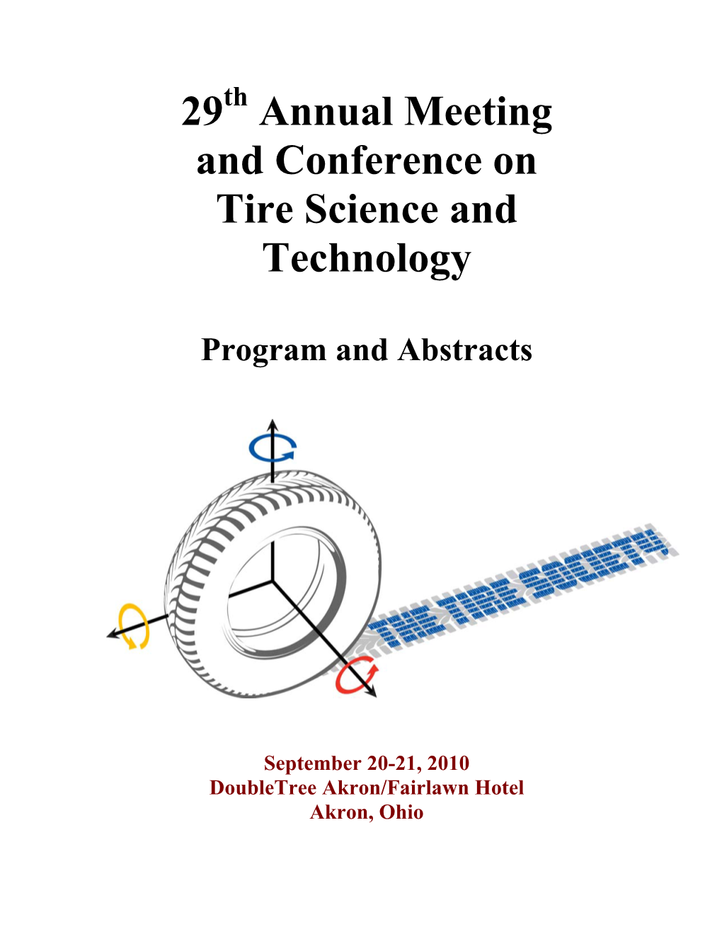 Annual Meeting and Conference on Tire Science and Technology