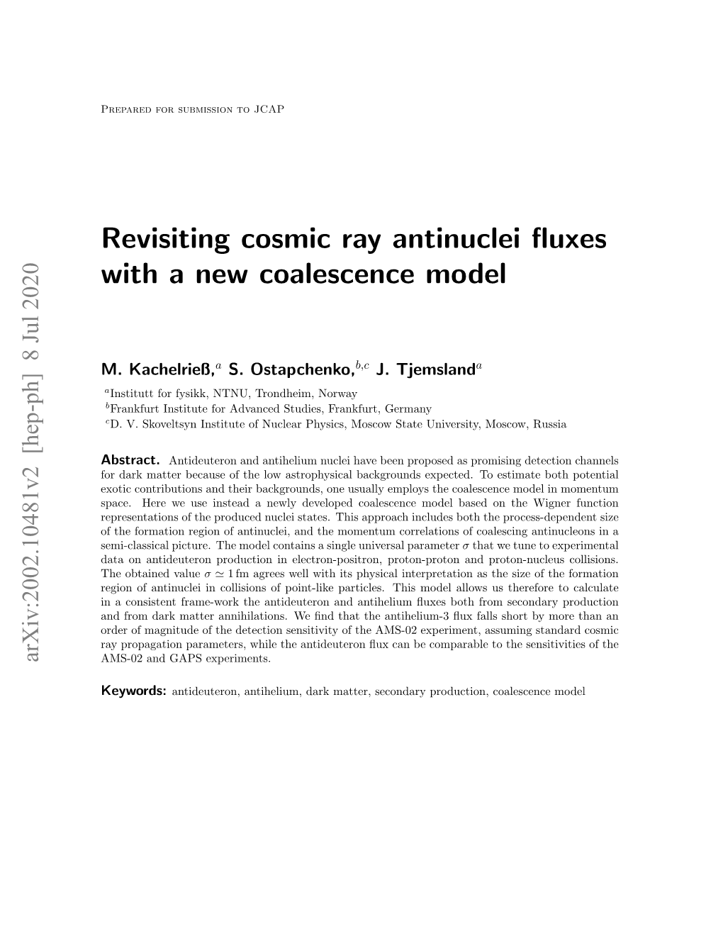 Revisiting Cosmic Ray Antinuclei Fluxes with a New Coalescence Model