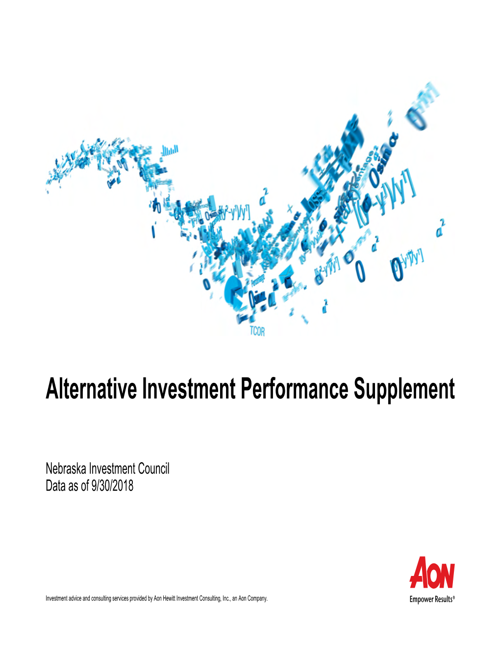 Alternative Investment Performance Supplement