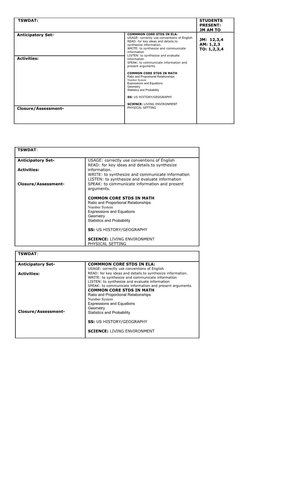 Date______ Miss Huntley S Lesson Plans Letter Day: a B C D E