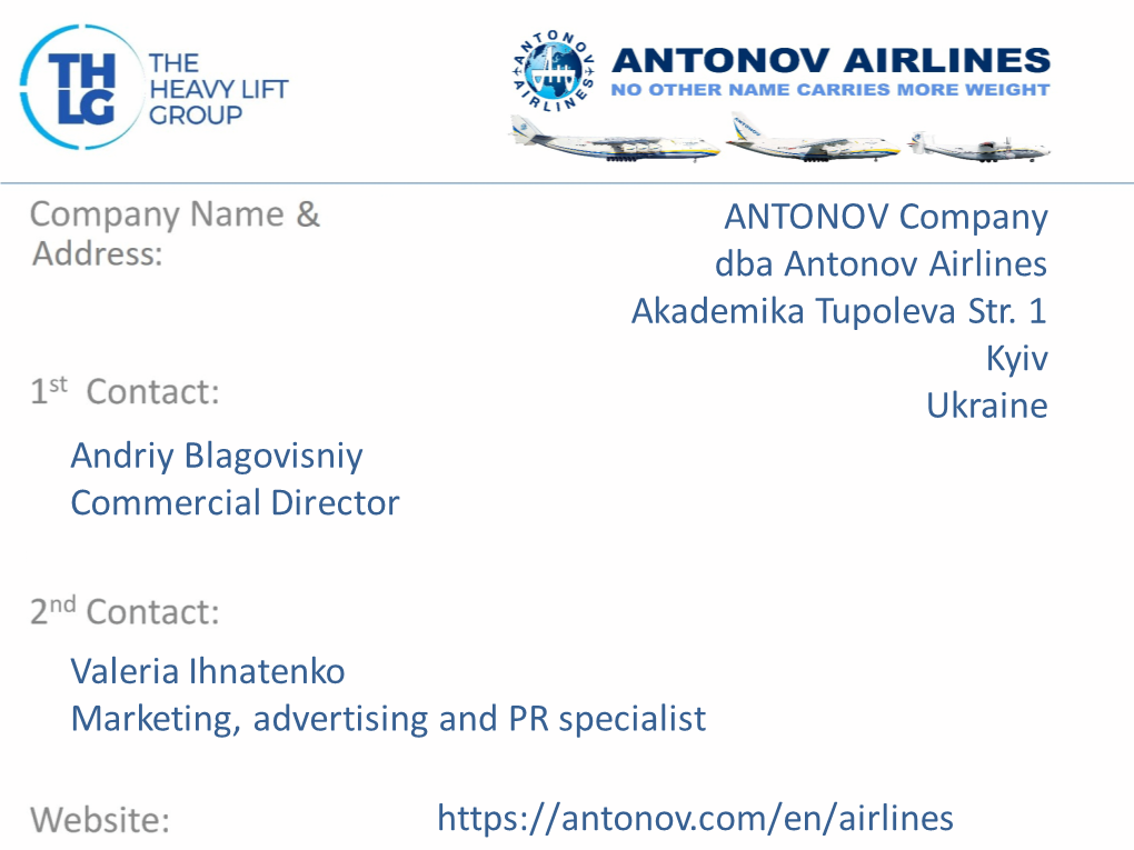 Ukraine Andriy Blagovisniy Commercial Director
