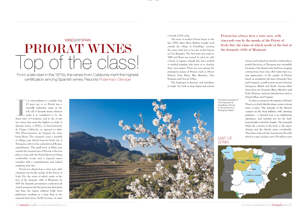 PRIORAT WINES As Clos Mogador