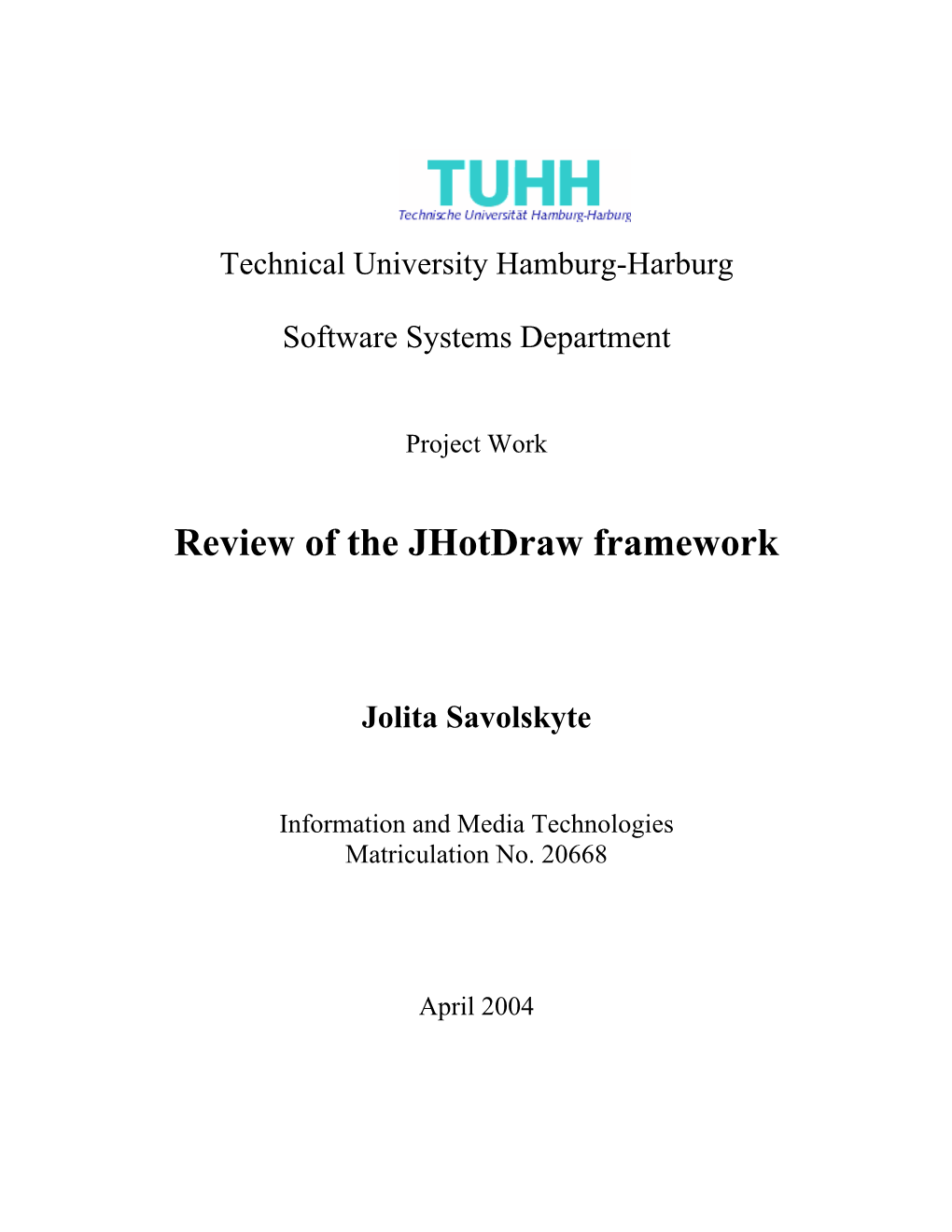 Review of the Jhotdraw Framework