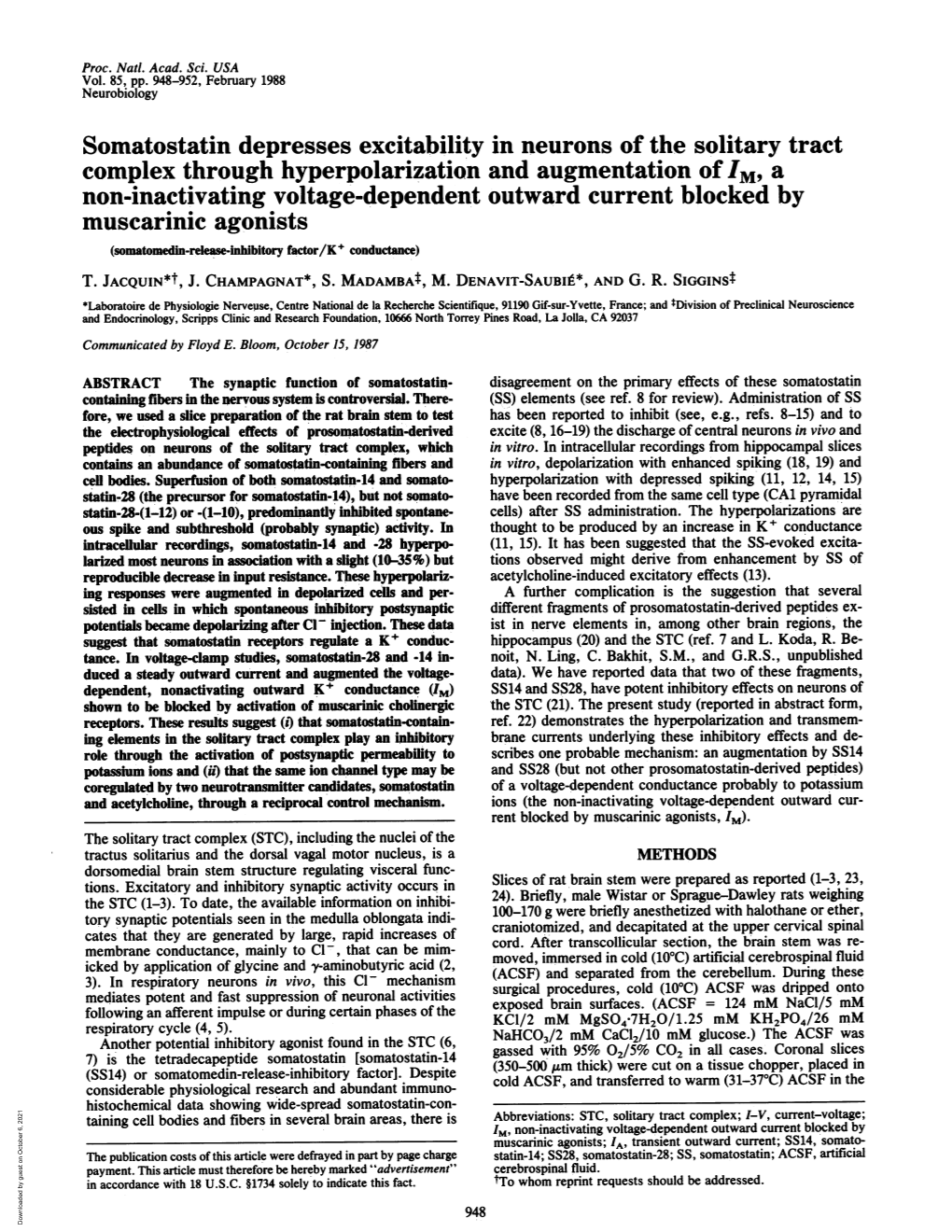 Non-Inactivating Voltage-Dependent Outwardcurrent Blocked By