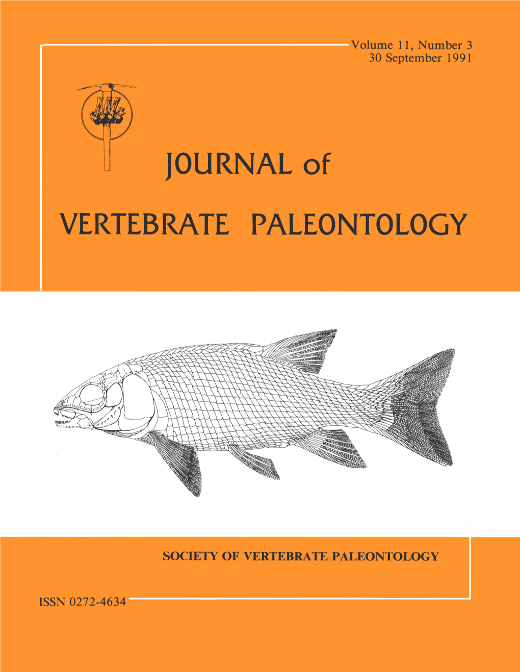 JOURNAL of VERTEBRATE PALEONTOLOGY