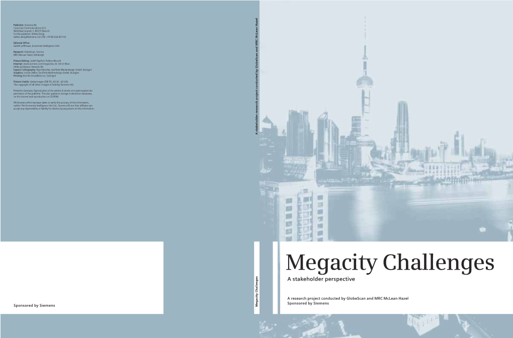 Megacity Challenges a Stakeholder Perspective