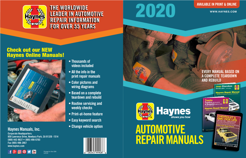 Automotive Repair Manuals