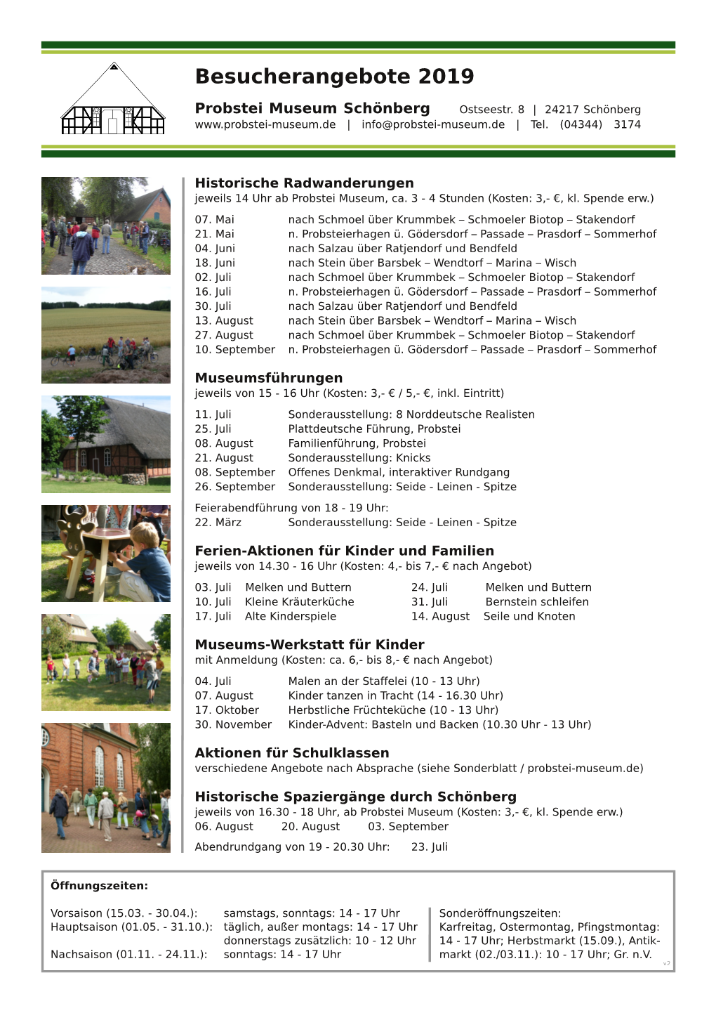 Besucherangebote 2019