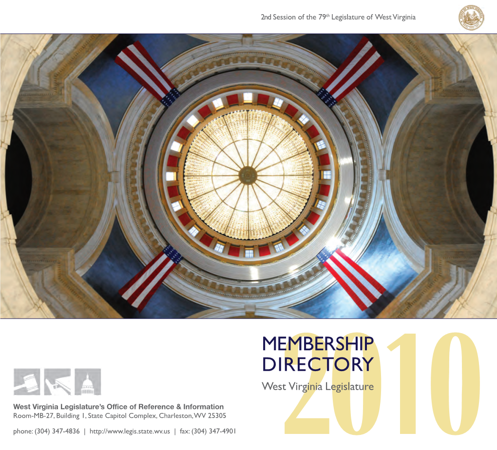 MEMBERSHIP DIRECTORY West Virginia Legislature