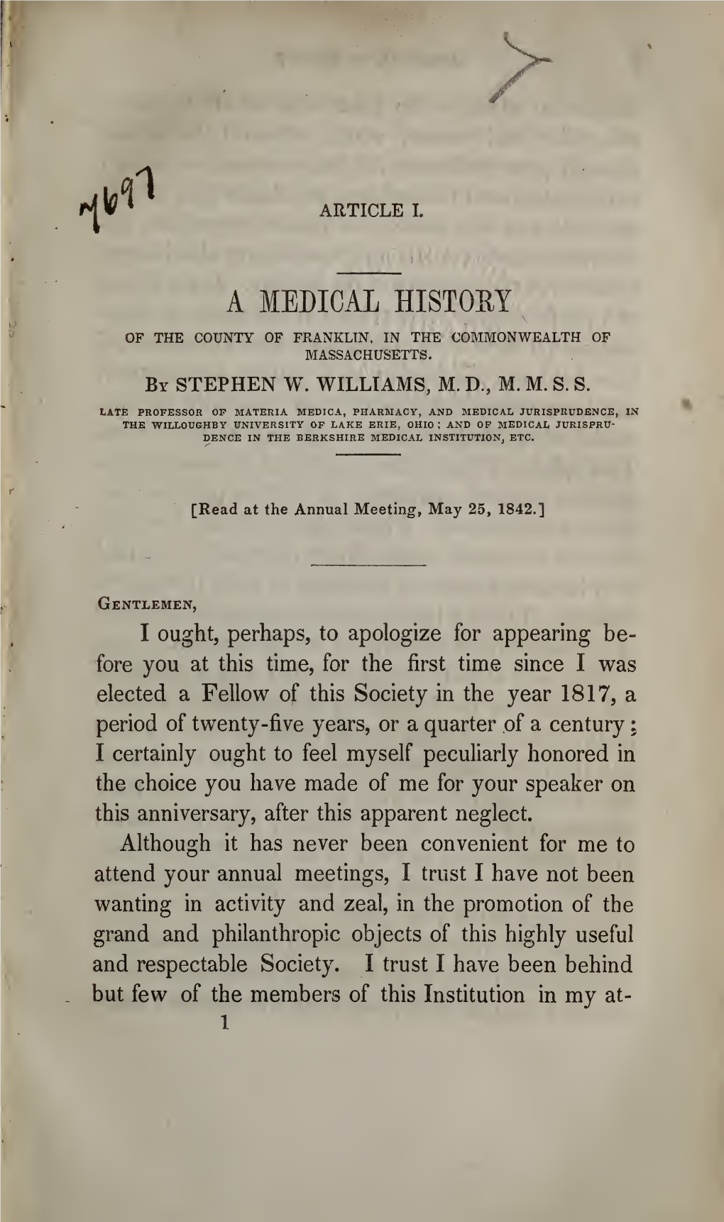 A Medical History
