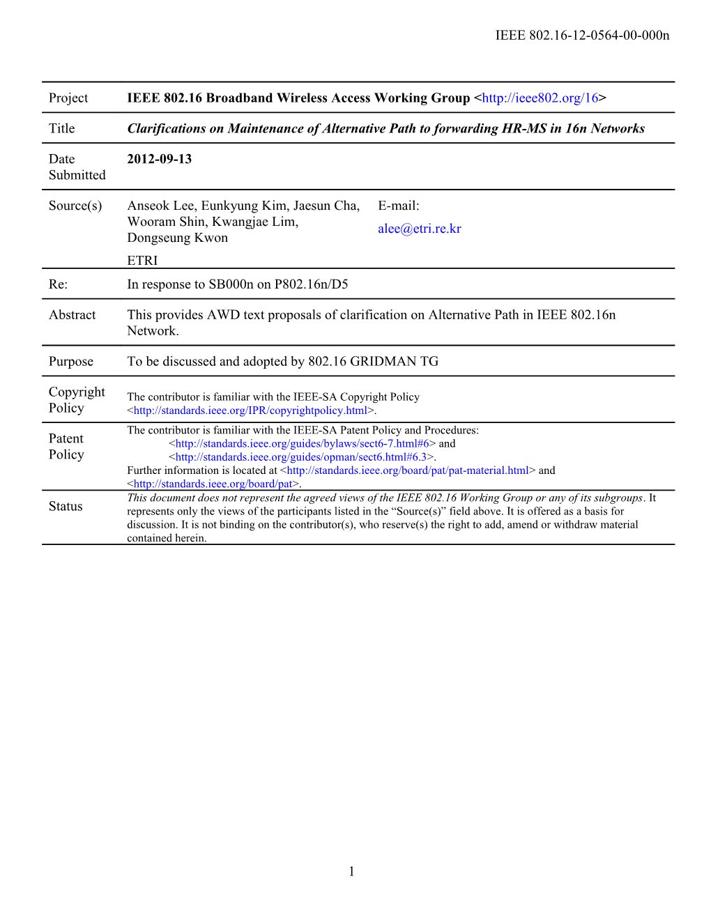 IEEE 802.16 Mentor Document Template s10