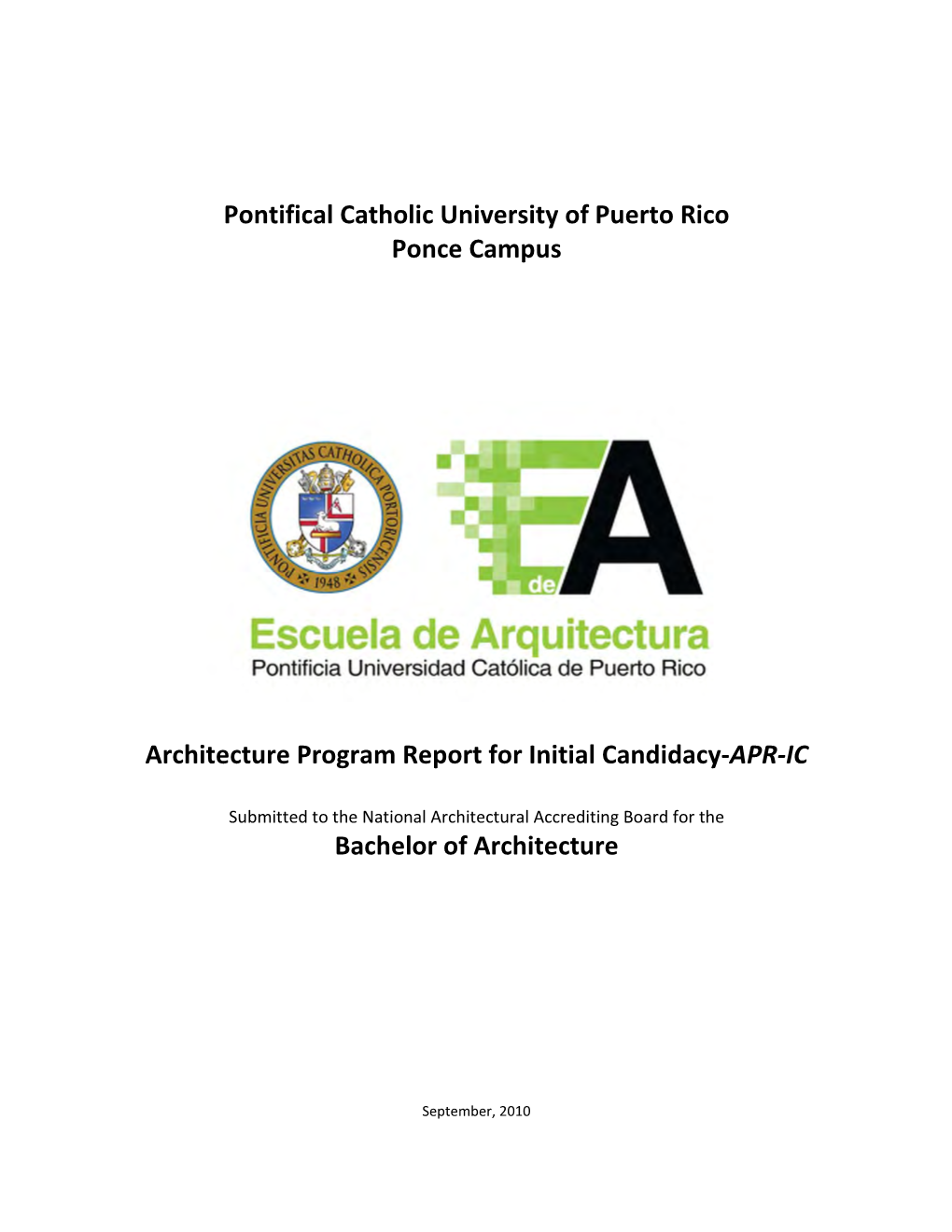 Pontifical Catholic University of Puerto Rico Ponce Campus Architecture