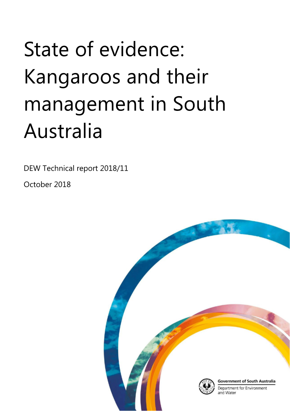 State of Evidence: Kangaroos and Their Management in South Australia
