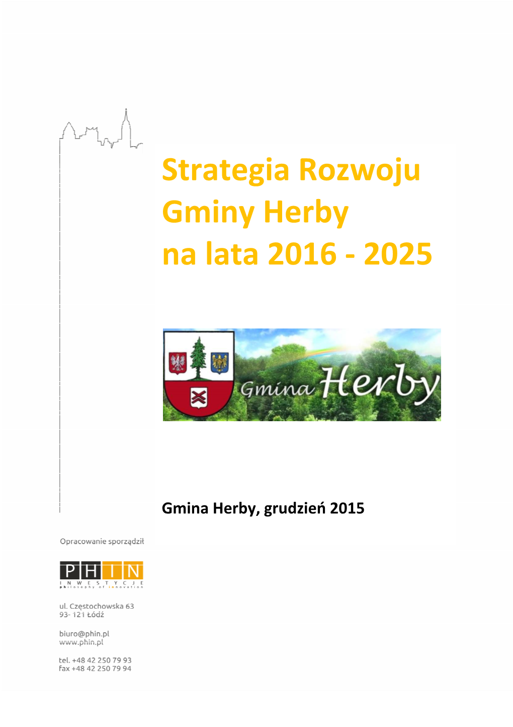 Strategia Rozwoju Gminy Herby Na Lata 2016 - 2025