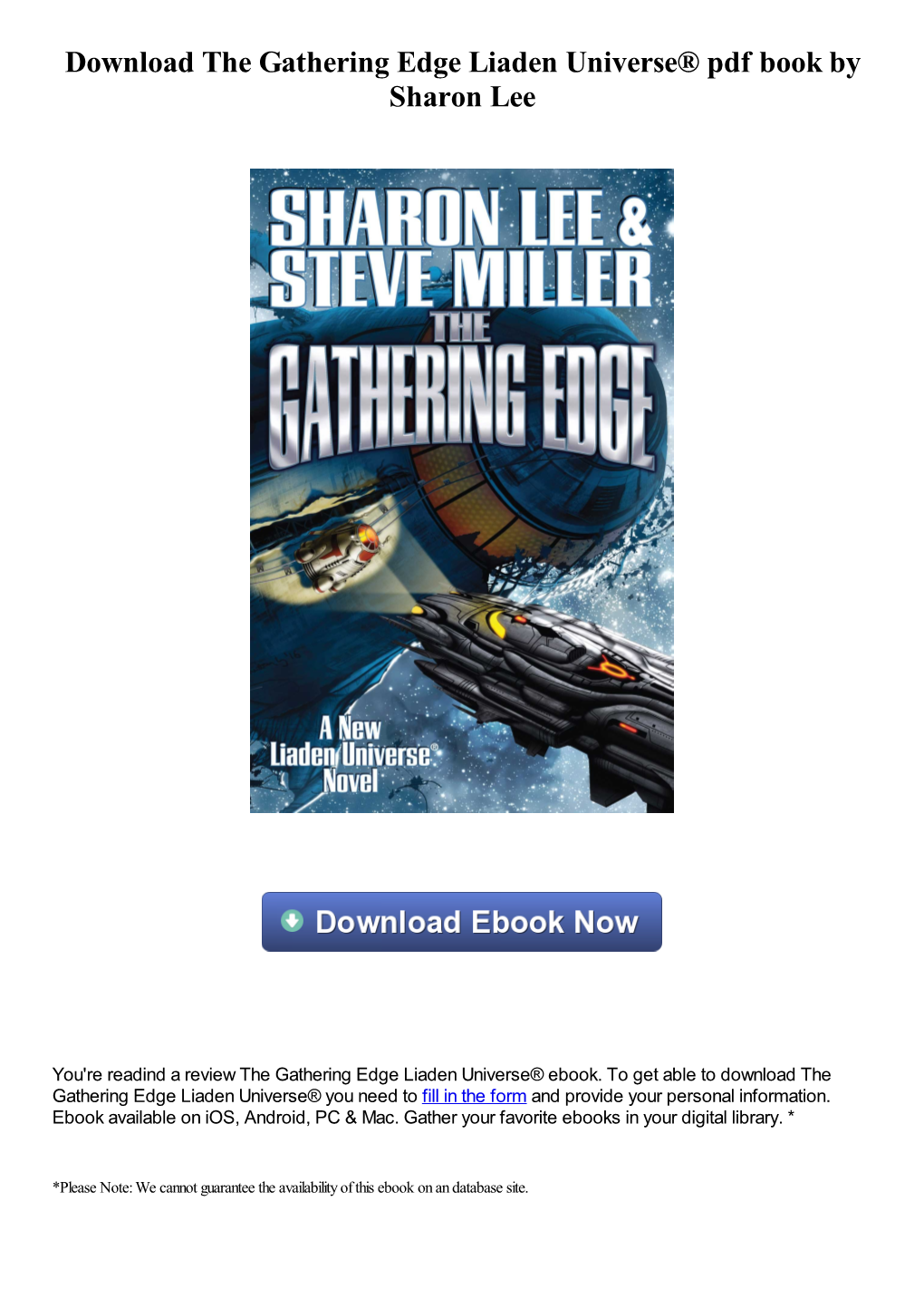 Download the Gathering Edge Liaden Universe® Pdf Book by Sharon Lee