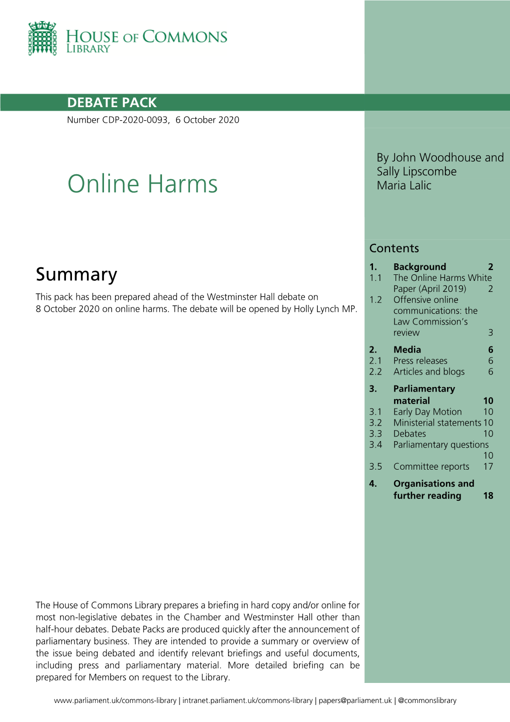 Online Harms Maria Lalic