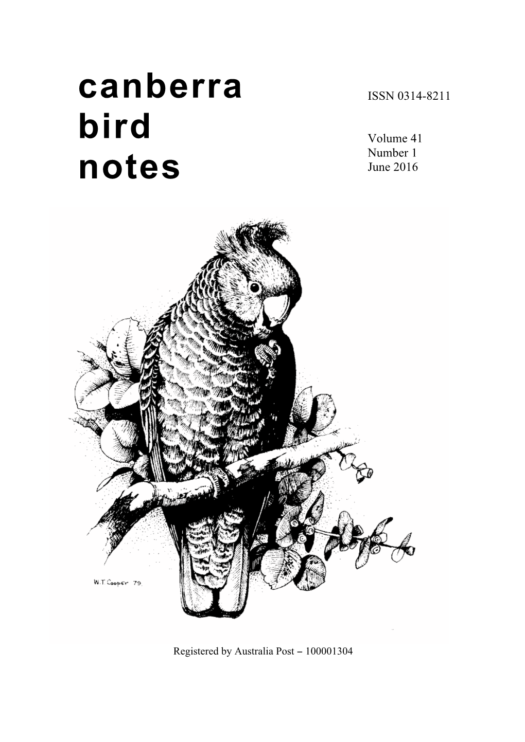 Canberra Bird Notes