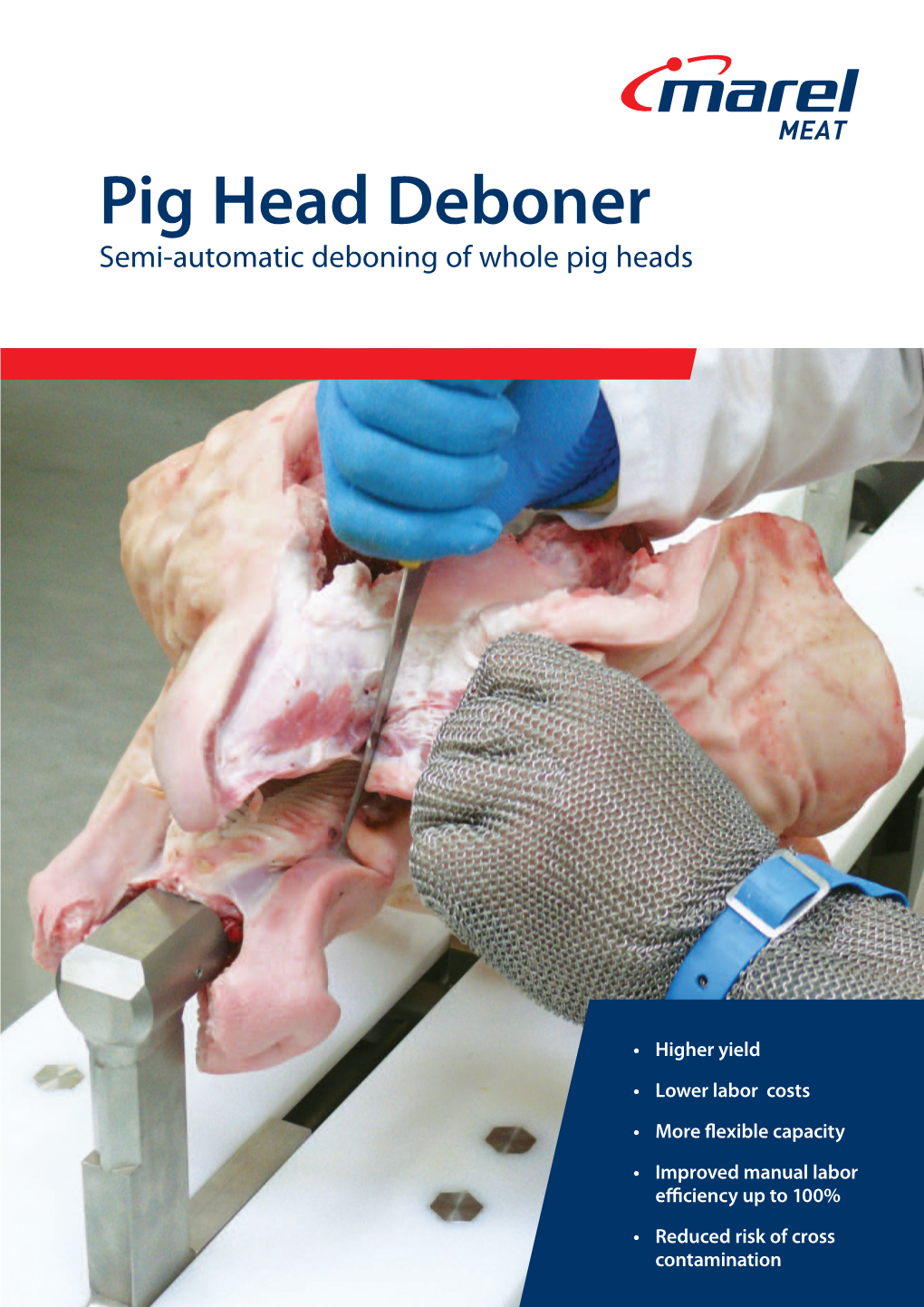 Pig Head Deboner Semi-Automatic Deboning of Whole Pig Heads