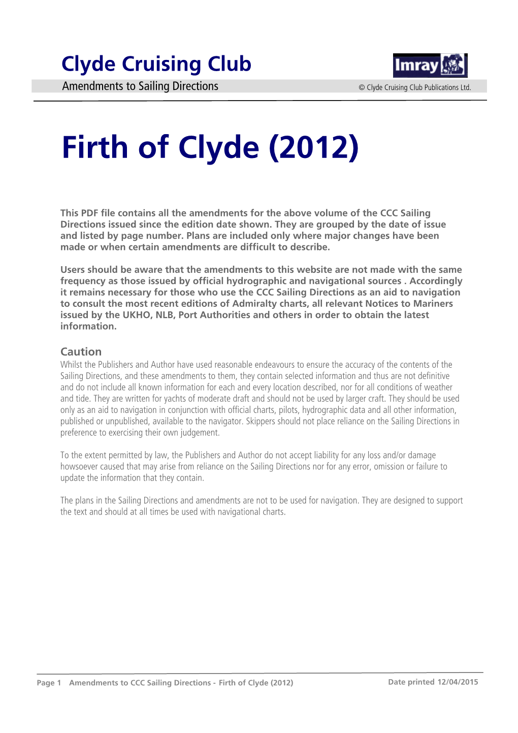 Firth of Clyde (2012)