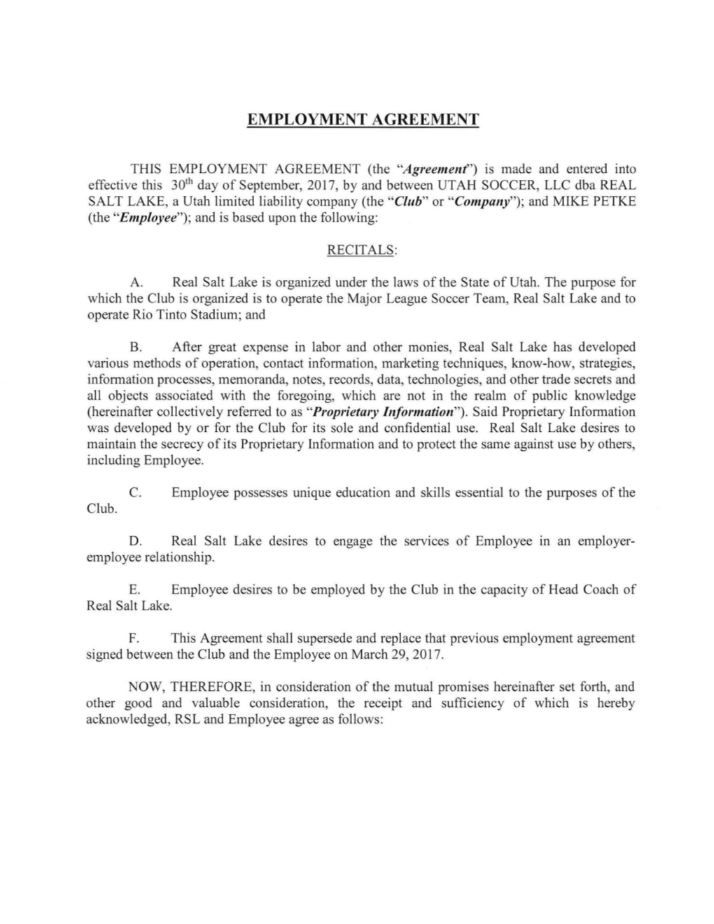 Employment Agreement